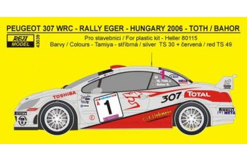 Decal – Peugeot 307 WRC „Hungary“ -  Eger Rallye 2006